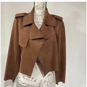 Banana Republic suede crop jacket